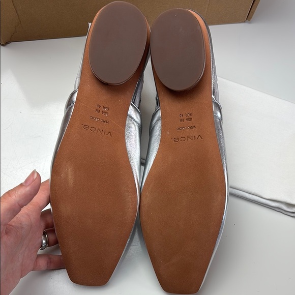 Vince‎ Venice Metallic Leather Slingback Flat - Picture 5 of 7